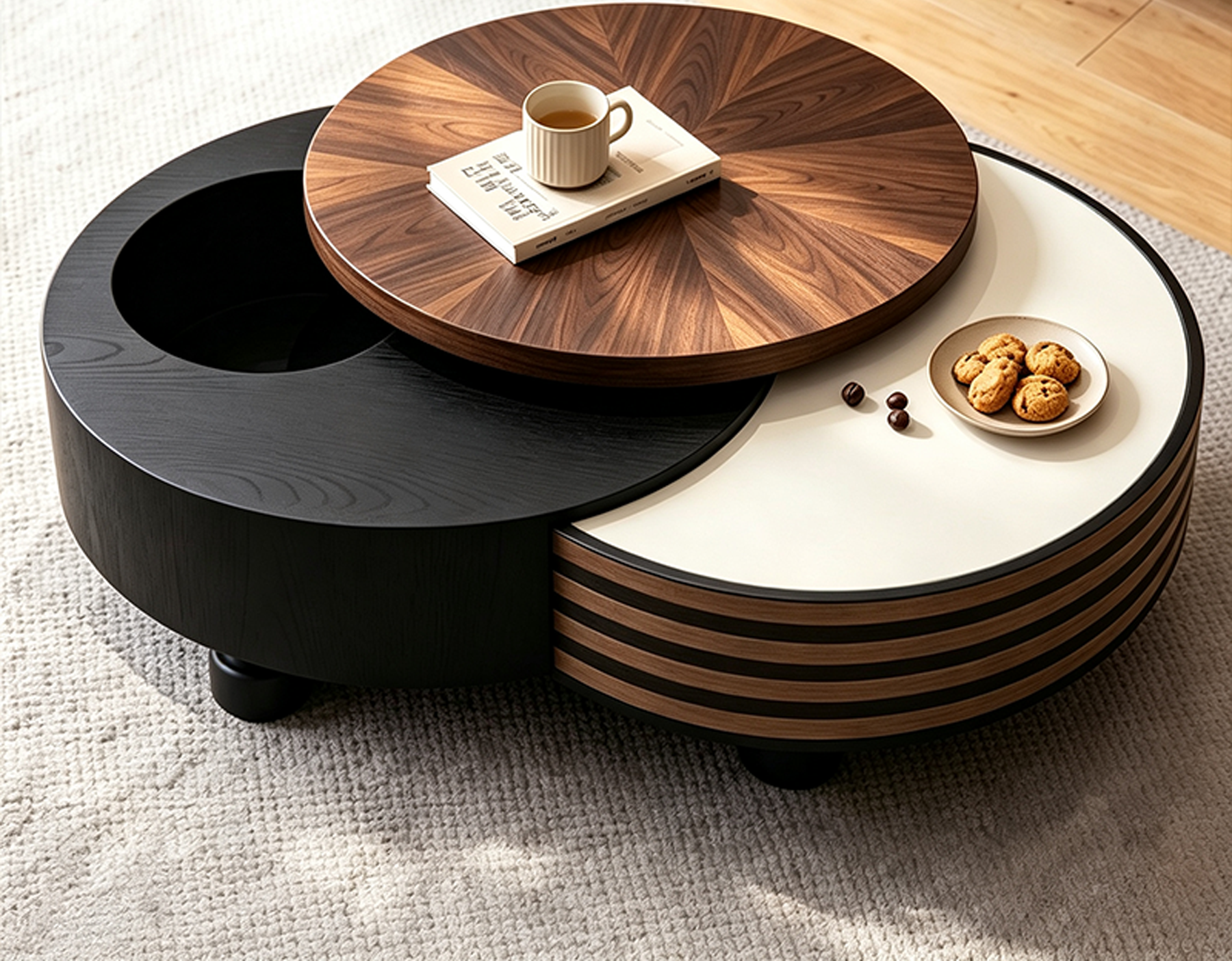 Luxury Japandi Coffee Table Set