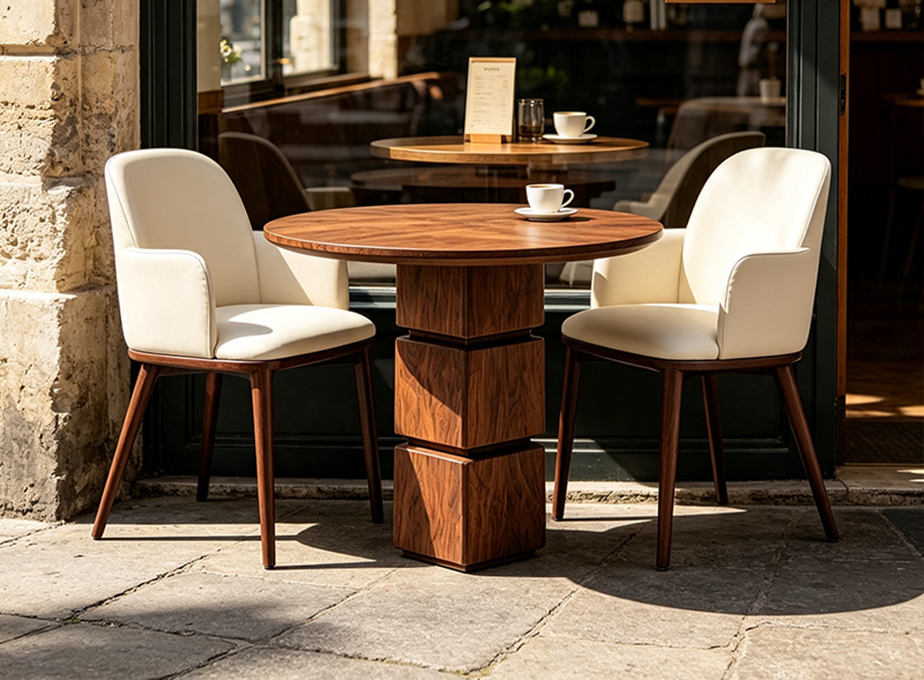 Modern Round Wooden Dining Table