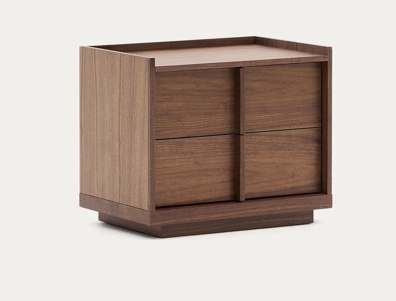 Four-Drawer Wooden Nightstand