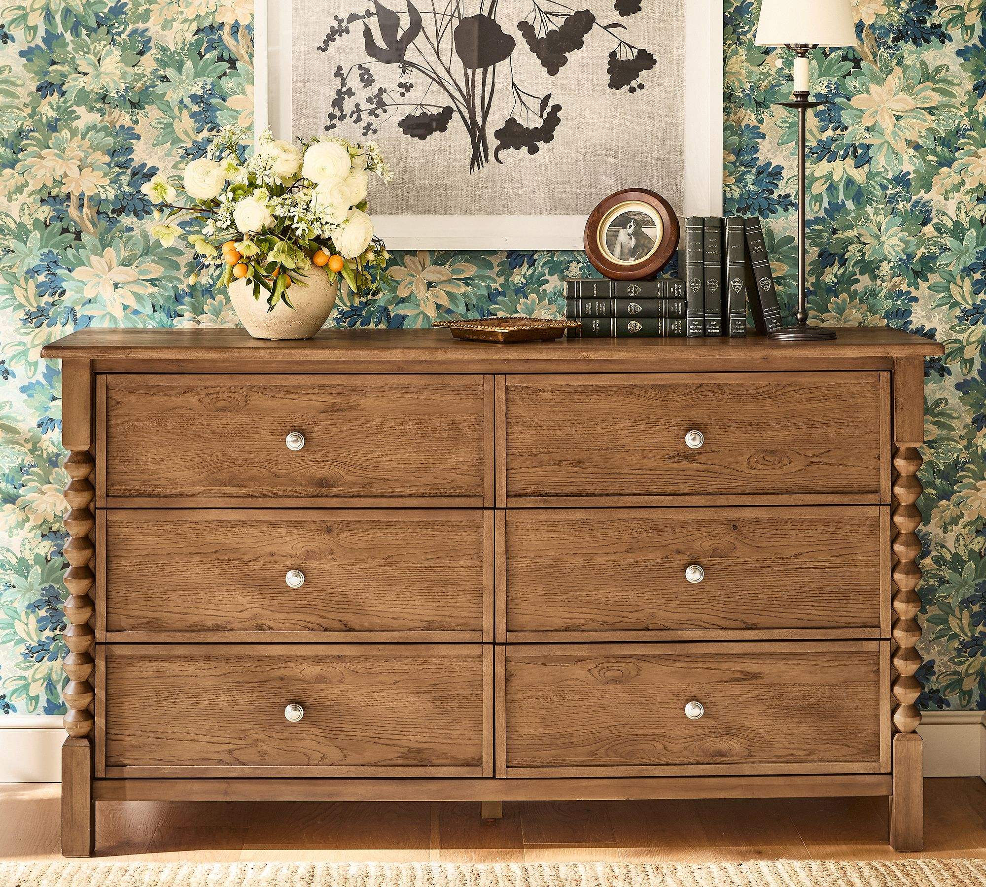 Six-Drawer Wooden Dresser