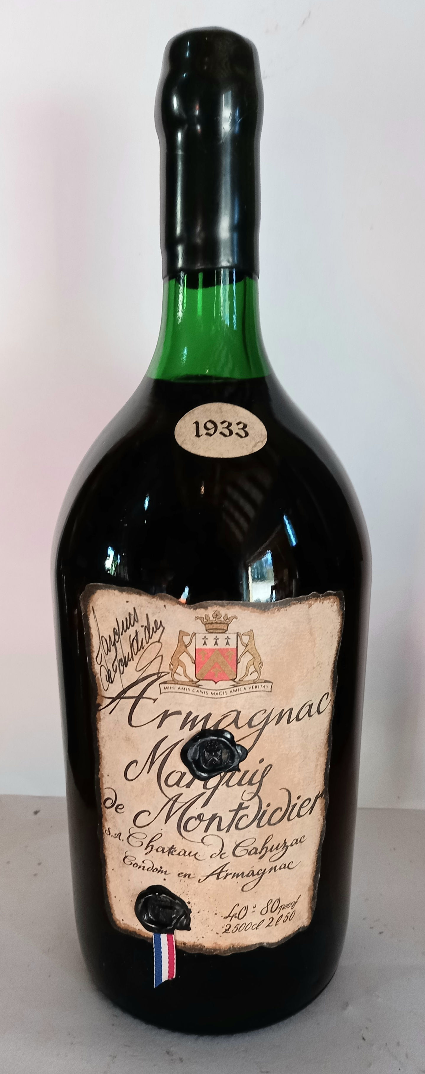 1933 Marquis de Montdidier Vintage Armagnac 2.5L