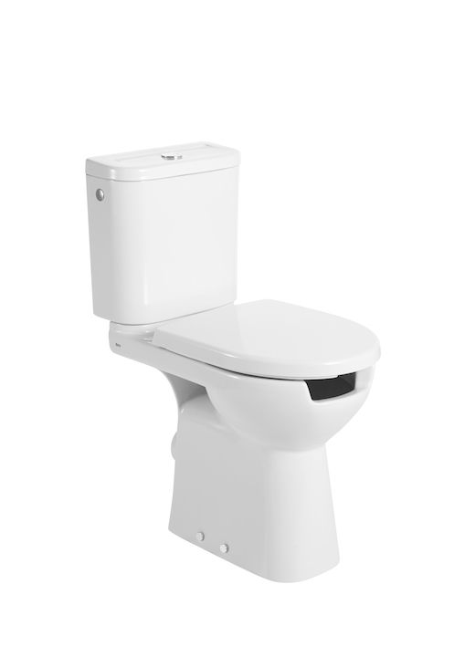 Access 380x670x865 Vitreous china close-coupled WC  horizontal outlet