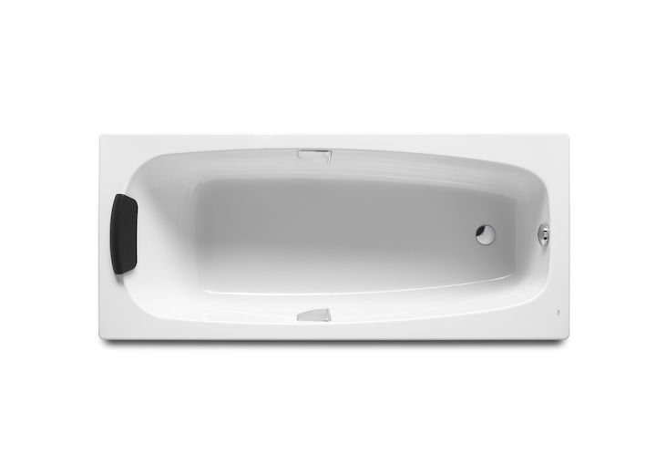 Sureste N 1600x750x420 Rectangular acrylic bath with grips