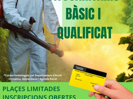 📢 Nou curs d’Aplicador de Productes Fitosanitaris