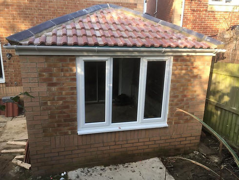 A newly built home extension