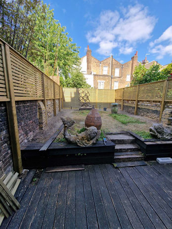 Garden fence installation
