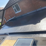 Flat roof installed