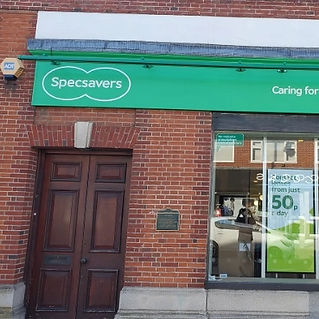 specsavers sign with write letter writing