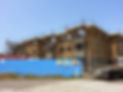 Commercial scaffolding on block of flats under construction