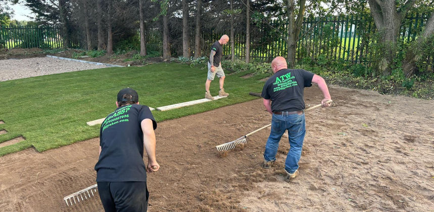 Landscaping project - artificial grass
