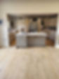 Kitchen with floorboards