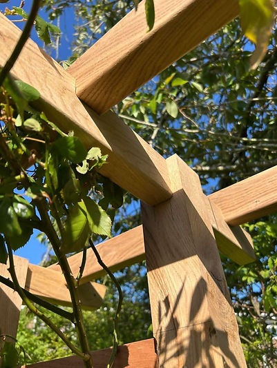 Joinery work in garden