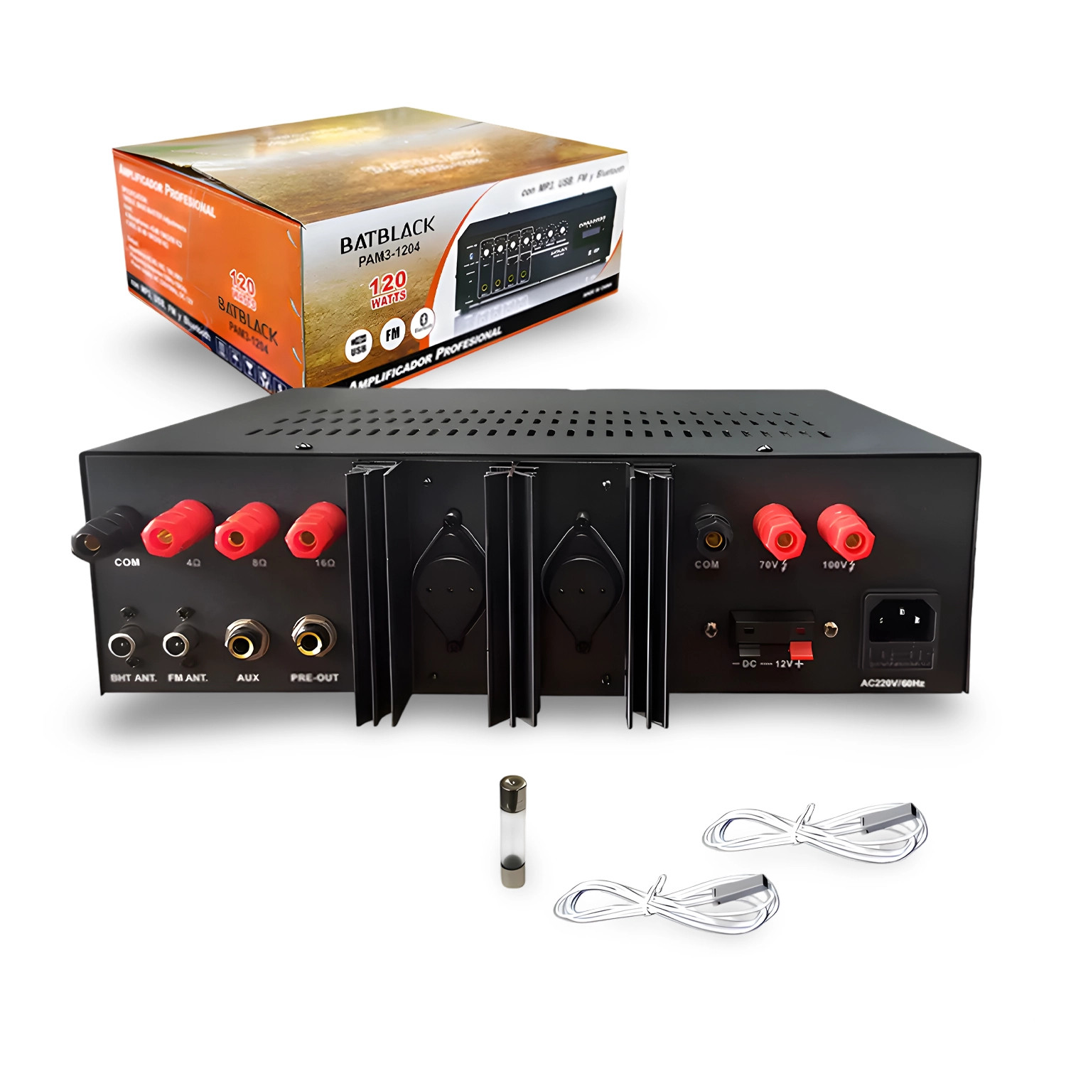 Amplificador profesional 120 W - BATBLACK.