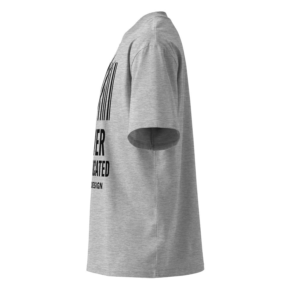 Thumbnail: Never Domesticated – Unisex organic oversized high neck t-shirt