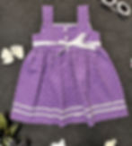 Thumbnail: Polka Dot Lace Dress – Purple & White