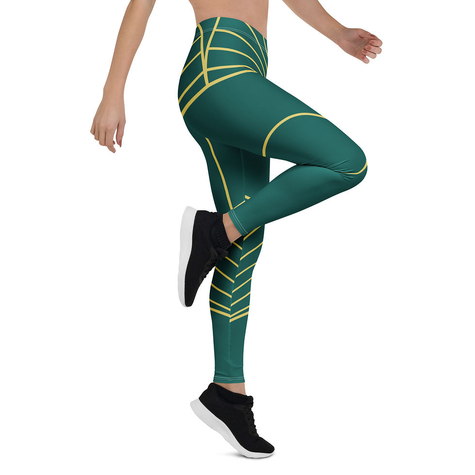Thumbnail: Art Deco Bloom – Women’s All-Over Print Leggings