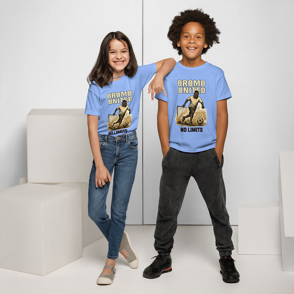 Thumbnail: Oromo United Youth Tee – “No Limits” Edition