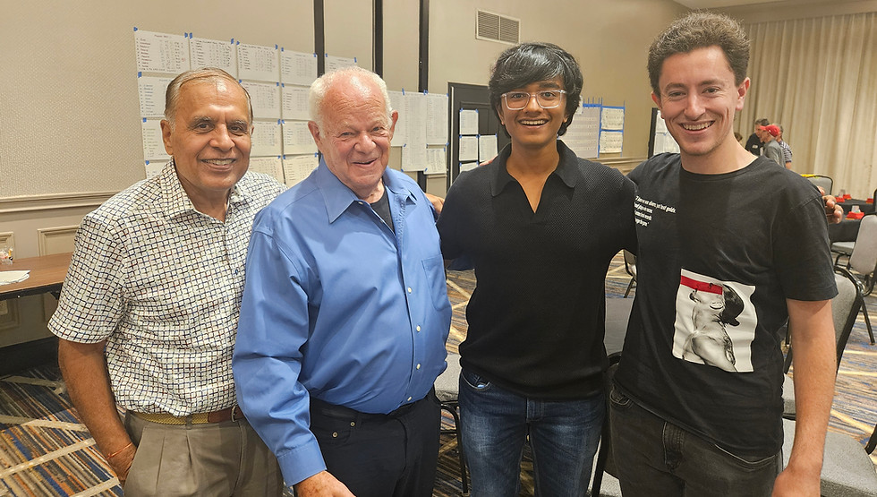 Winning team at the Penn State Bridge Championship, July 2024