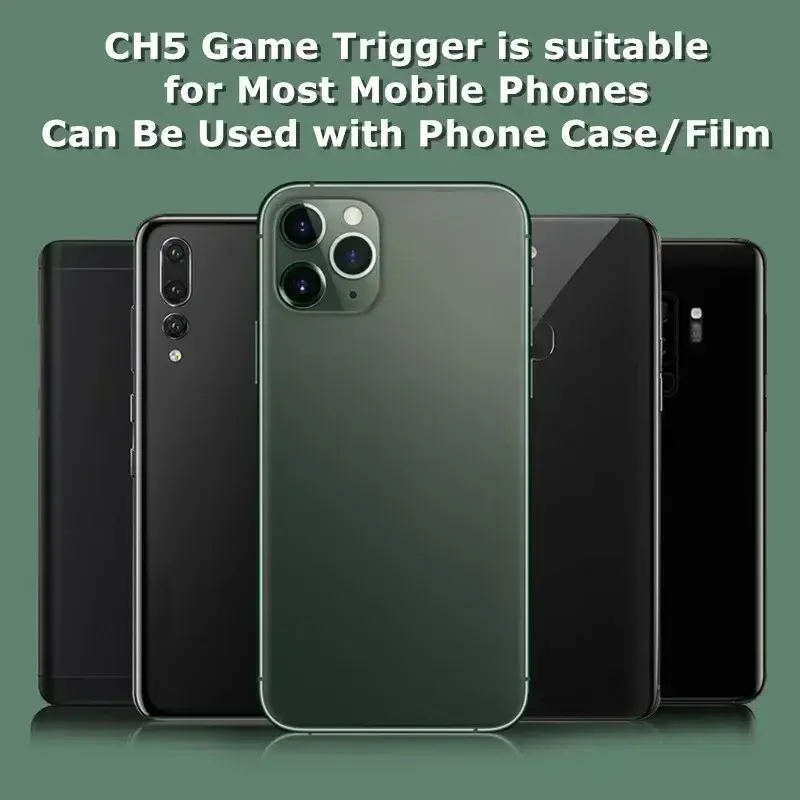 Thumbnail: 1Pair ABS Black Shark Mobile Phone PUBG Game Trigger Aim Shooting L1R1 Key Butto