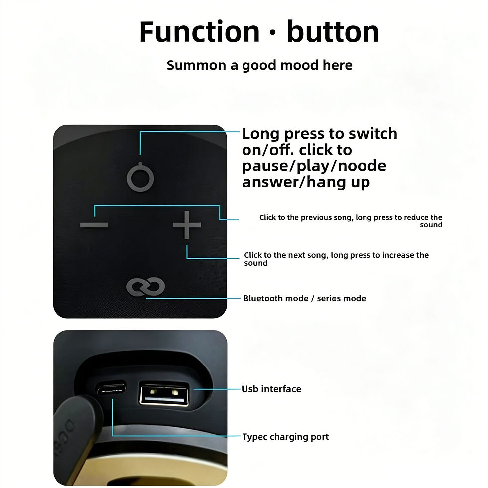 Thumbnail: Portable Outdoor Alexa Bluetooth Speaker Designed for Owl With High-quality Soun