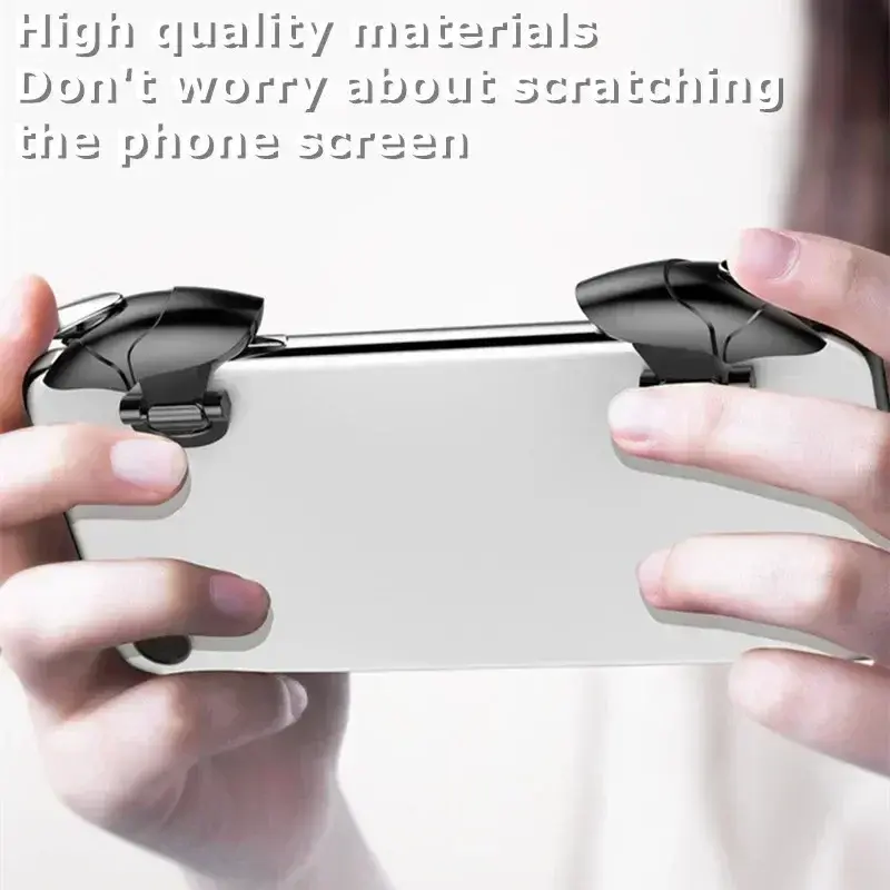 Thumbnail: 1Pair ABS Black Shark Mobile Phone PUBG Game Trigger Aim Shooting L1R1 Key Butto