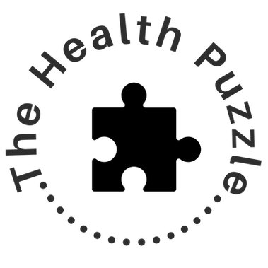 The Health Puzzle logo with the words The Health Puzzle over a black puzzle piece.