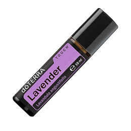 doTERRA Lavender Touch, 10ml roll-on bottle of lavender essential oil with a purple label