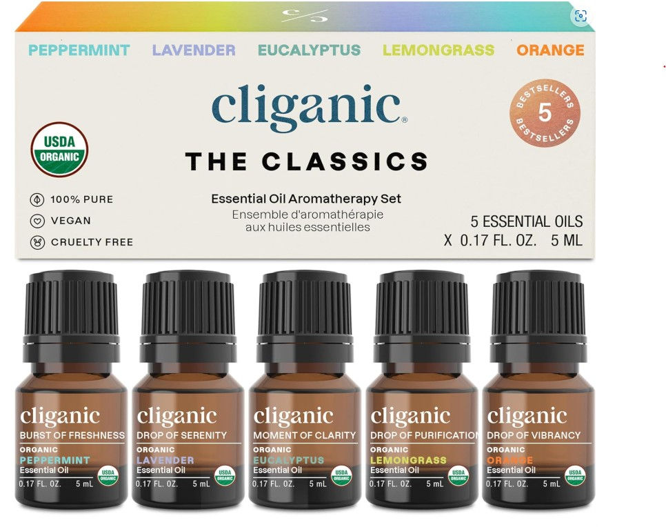 Essential Oil Aromatherapy Set of 5