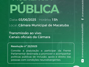 ANDERSON PIQUIRI DESTACA AUDIÊNCIA PÚBLICA SOBRE NEURODIVERGÊNCIA