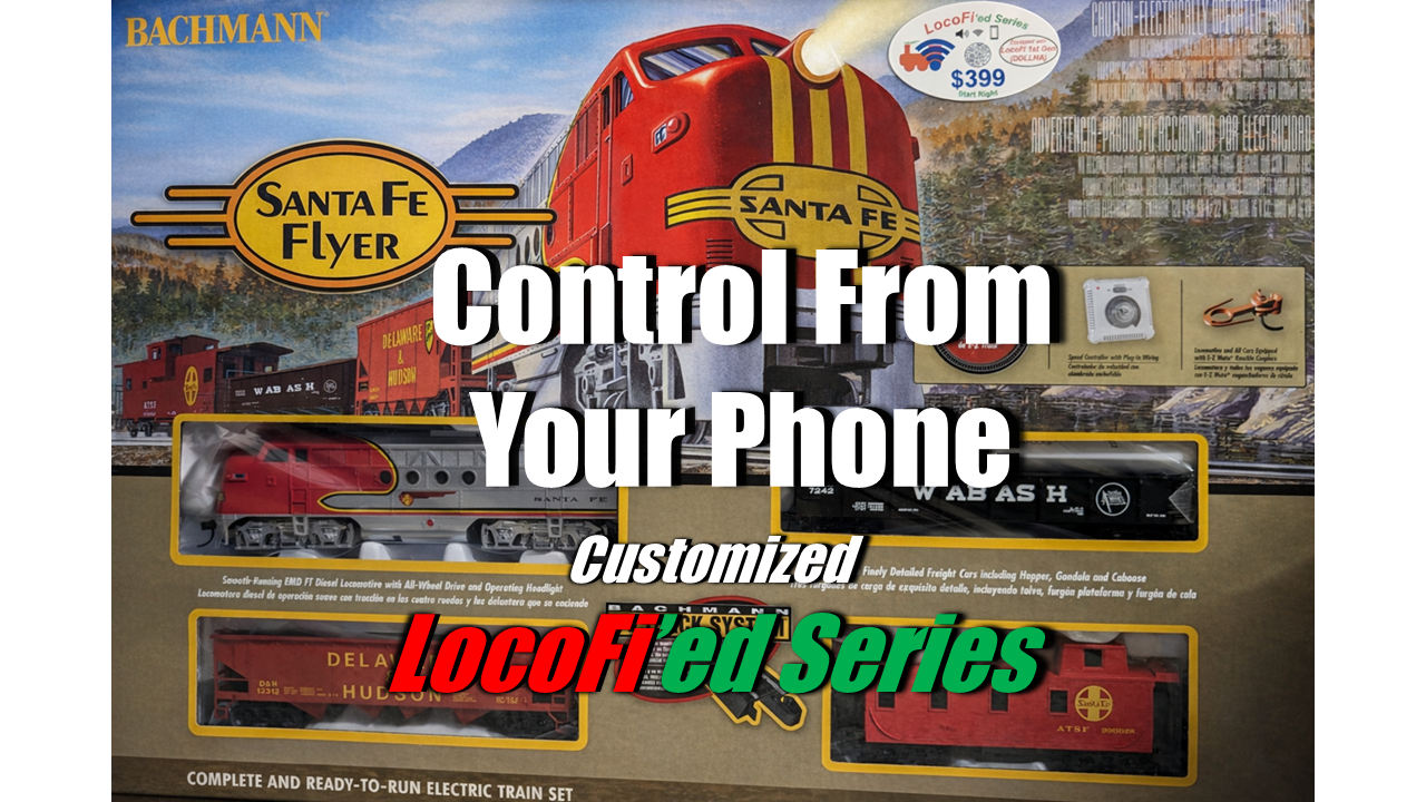 Bachmann Santa Fe Flyer Train Set - LocoFi'ed Series