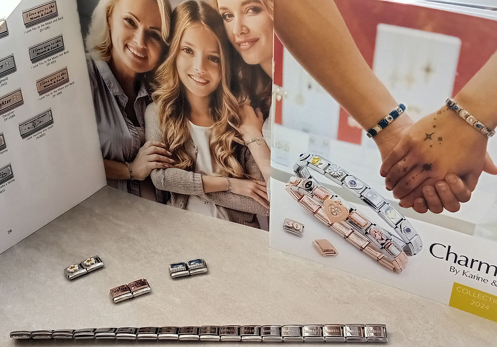 Thumbnail: Charm Link Name/Initial Bracelet