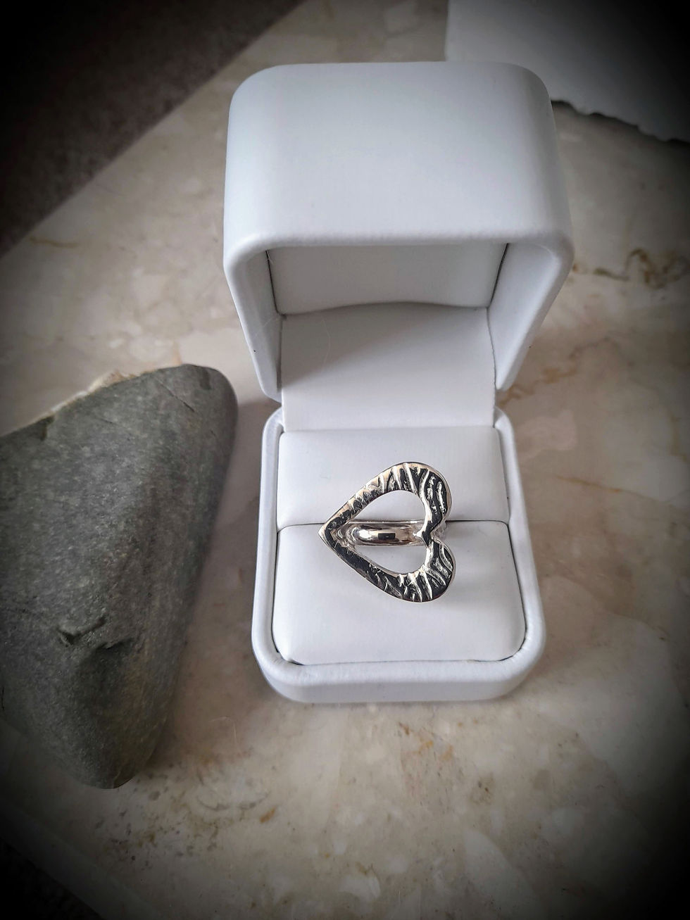 Thumbnail: My Foolish Heart Textured Ring