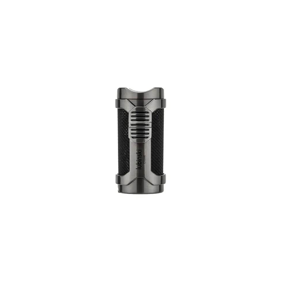 Thumbnail: Lubinski Quad Flame Cigar Torch Lighter in Black – cigar lighter at Havana Castle Cigars