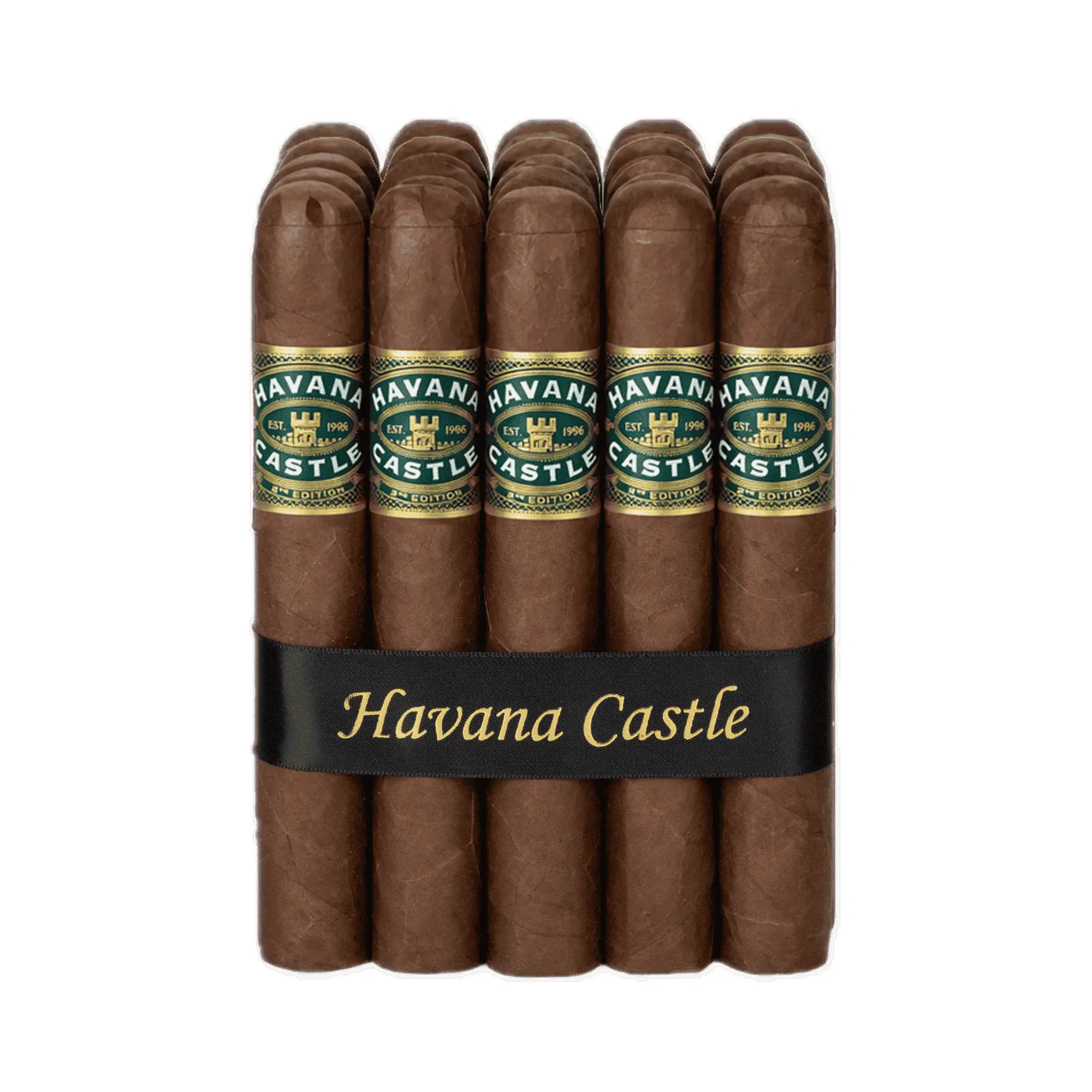 Havana Dark Green Cigar box of 25 premium cigars retail packaging Havana Castle Canada