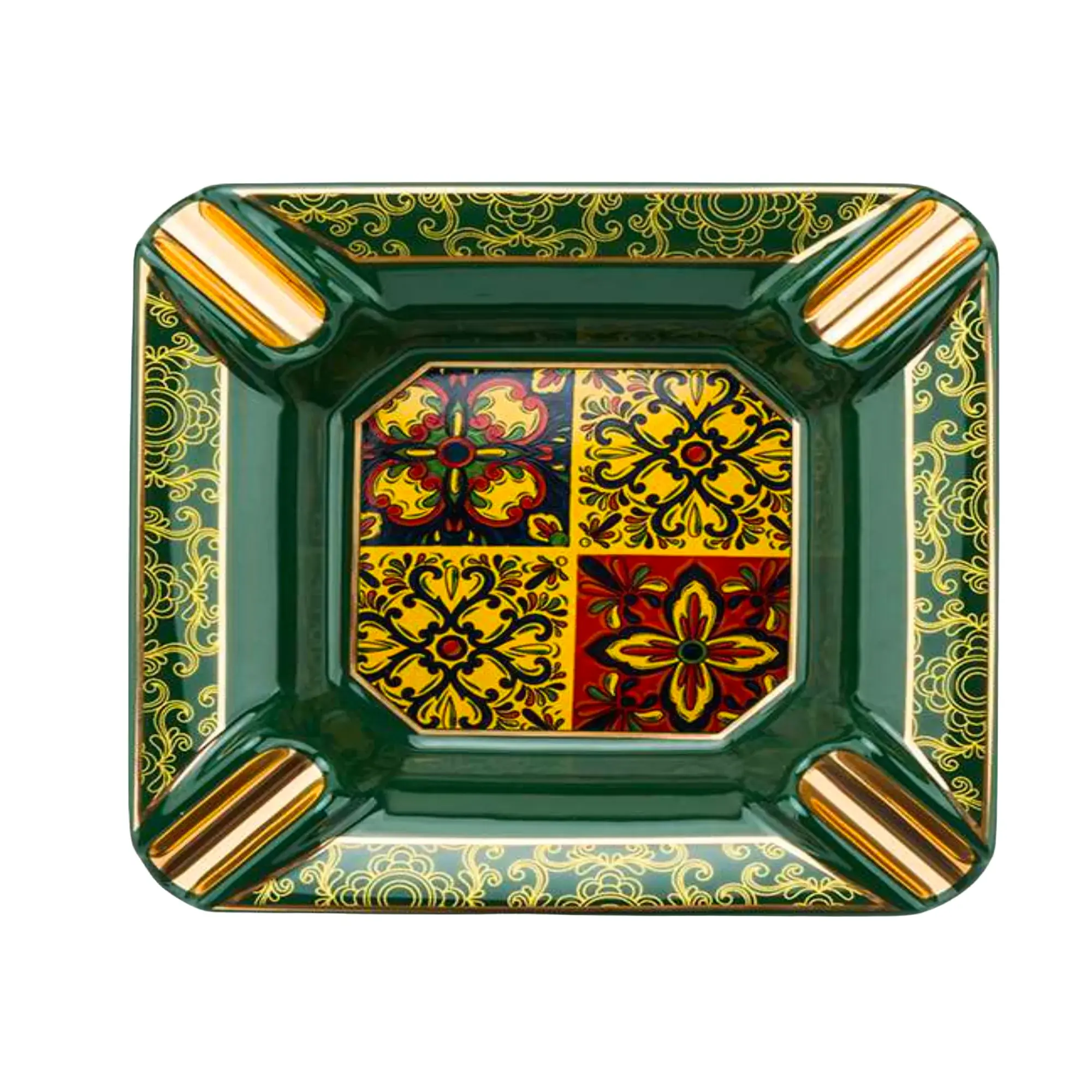 Lubinski Square Cigar Ashtray – premium glass cigar ashtray – Havana Castle Canada