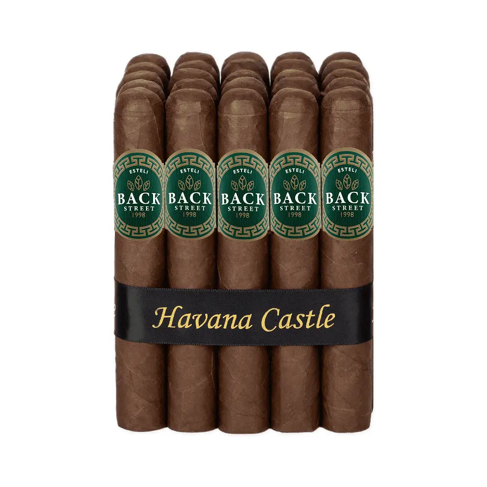 Back Street Green Cigar box of 25 premium cigars retail packaging Havana Castle Canada
