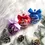 Thumbnail: Personalized glitter Christmas baubles made of plastic with custom name design, festive holiday tree ornaments.