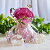 Floral preservation teddy bear shape