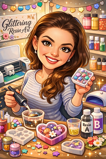 Glittering Resin Art