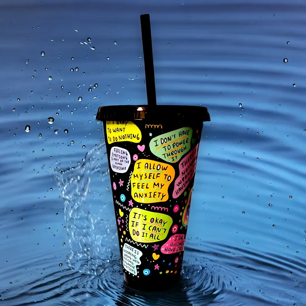 The Mental Health Tumbler is a conversation starter, a daily affirmation, and a symbol of your commitment to self-care.