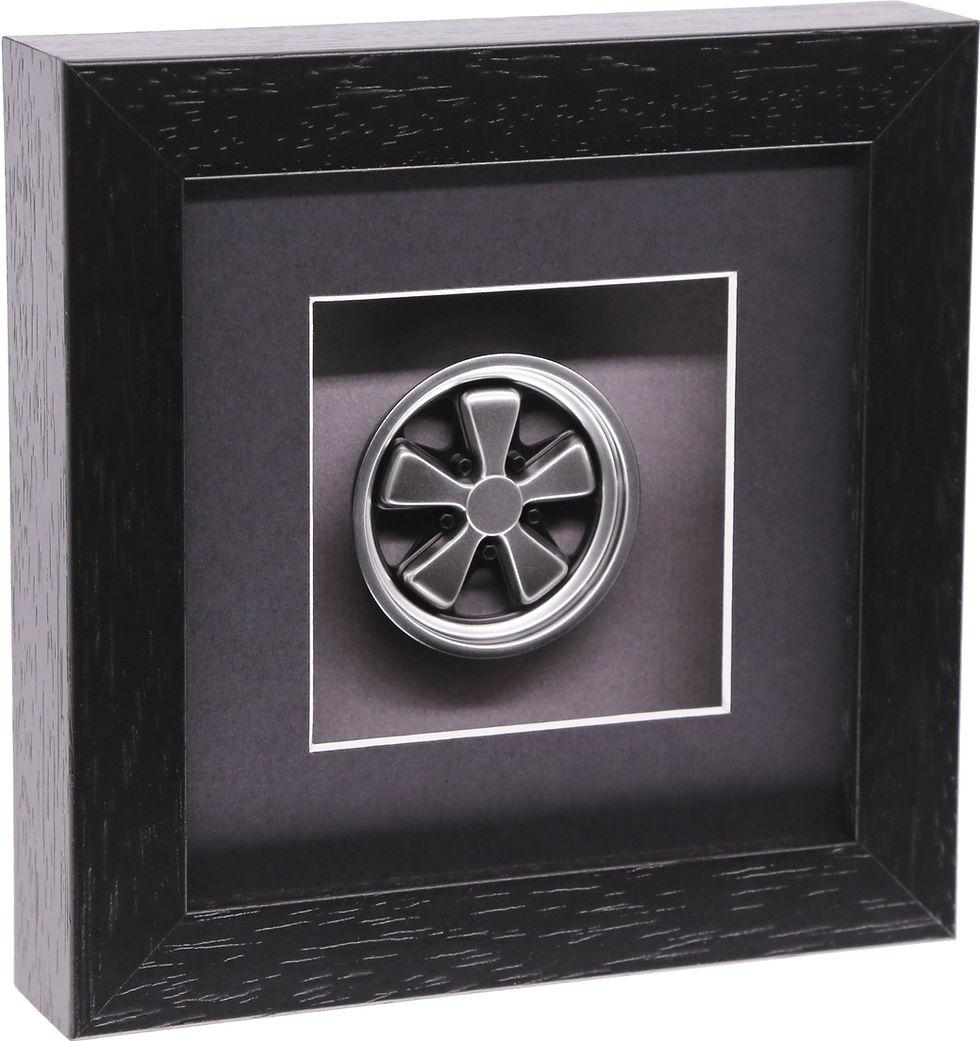 Thumbnail: Framed 1:8 Scale Porsche 911 Fuchs Wheel Art