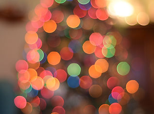 picture of multiple colours lights that are a bit blurry