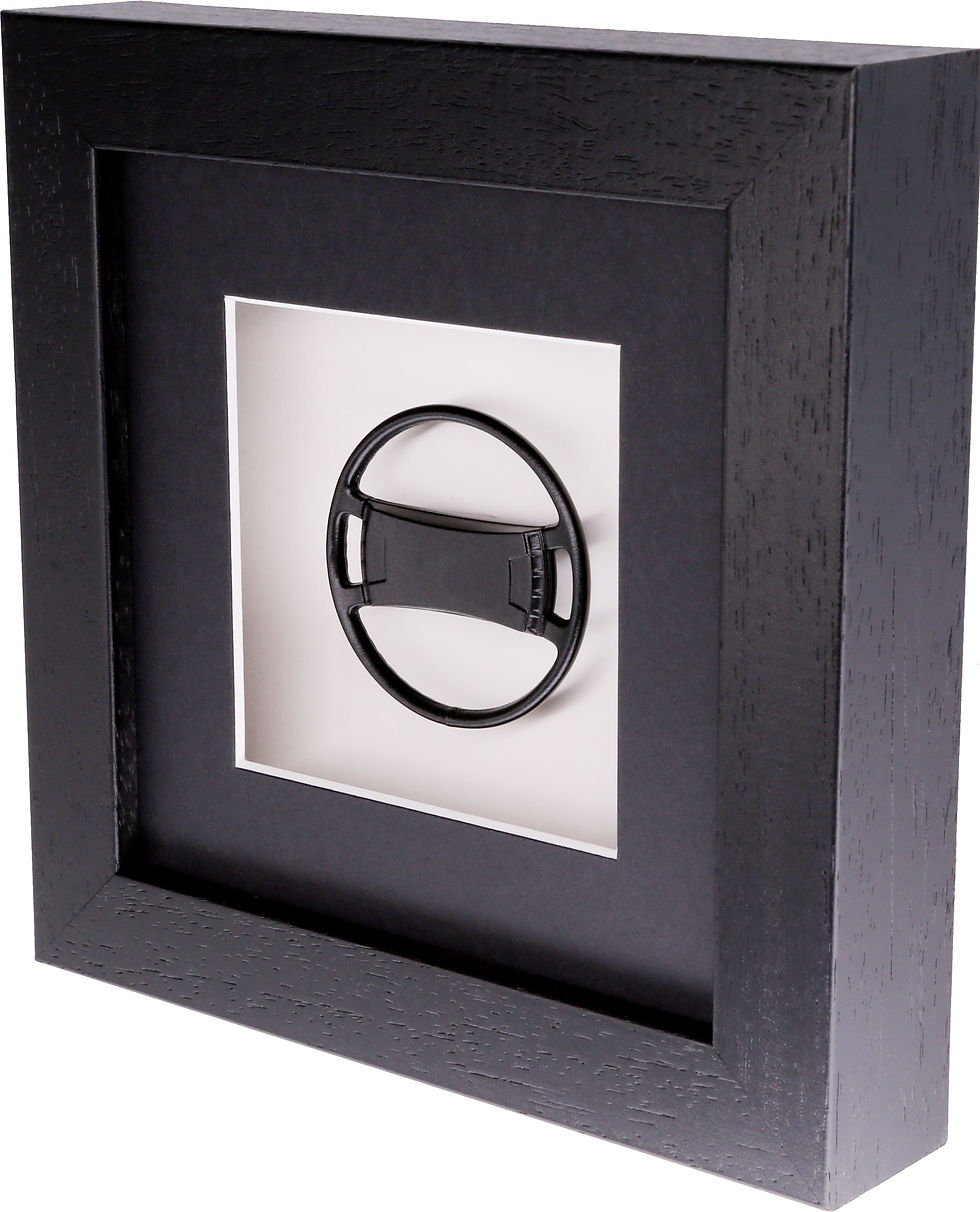Thumbnail: Framed 1:8 Scale Porsche 911 Steering Wheel Art