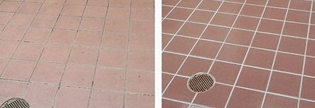 before and after tile restoration