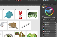 Bilder skapas i ett grafiskt program
