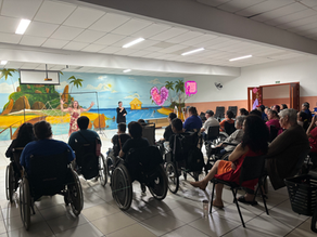 Peça sobre violência contra a mulher encerra ciclo do projeto 'Dia de Arte para Todos' na ADFPG