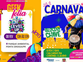 Bloco da Chave e Level Up abrem Carnaval de rua em Ponta Grossa