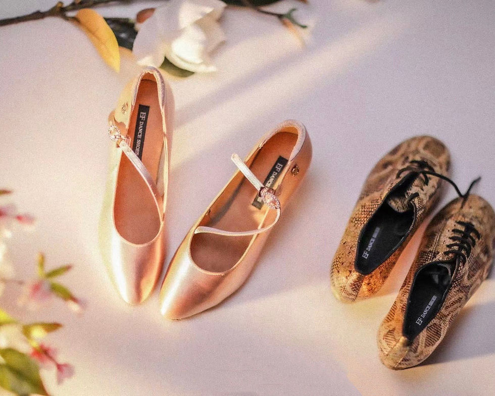 Miniatura: 【9102 Model】Flesh Tan Satin - 2” Flared Heel | 34/34.5/36/39.5/40.5/41/41.5/42