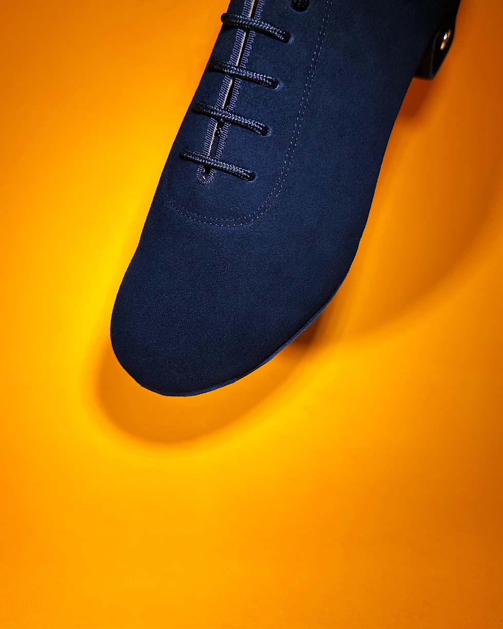 サムネイル： 【412 Model】Black Calf Suede | Men’s Latin/Rhythm Dance Shoes