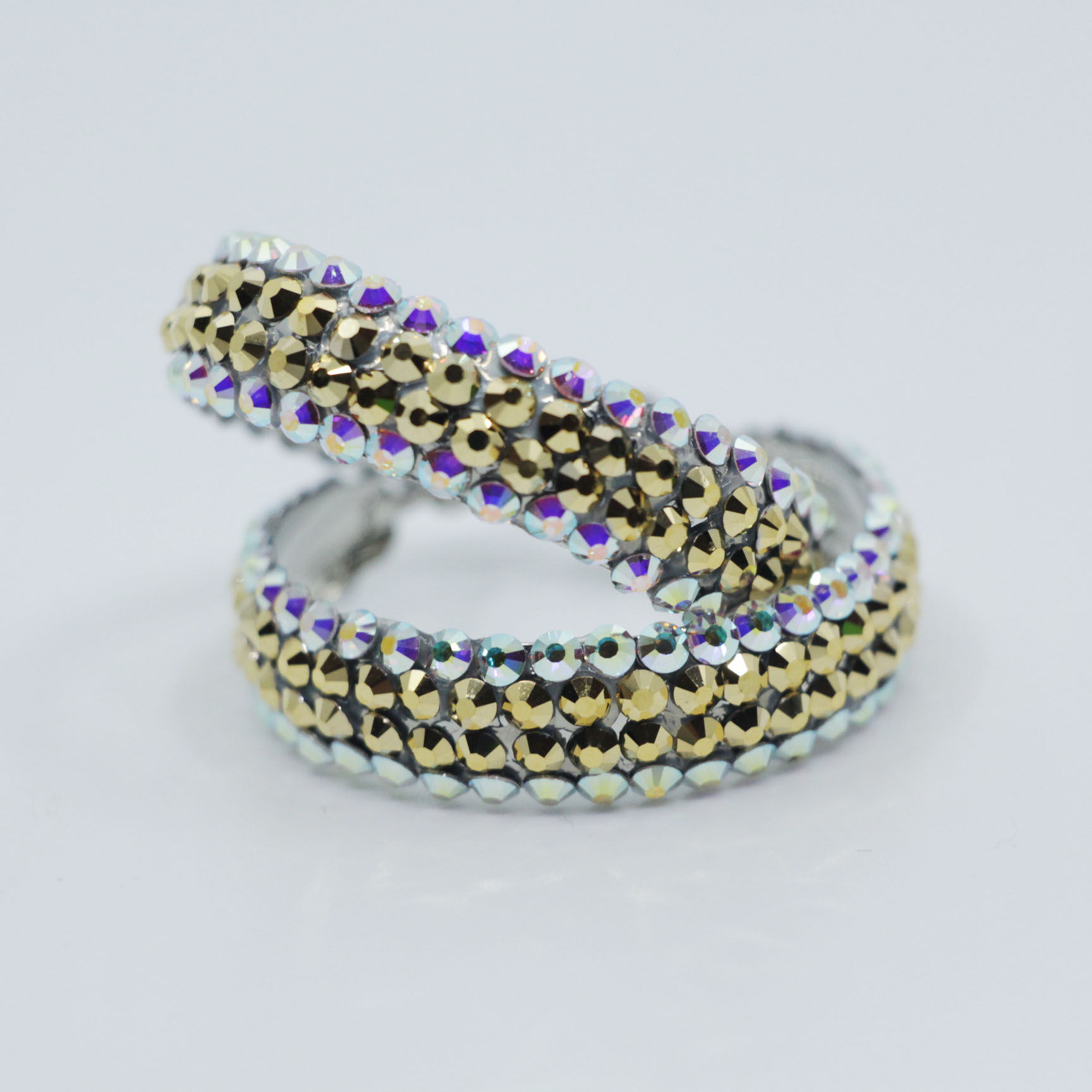 Hoop Earrings | Crystal AB/Aurum 